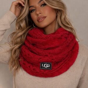 Ugg fur lined cableknit infinity scarf 51765